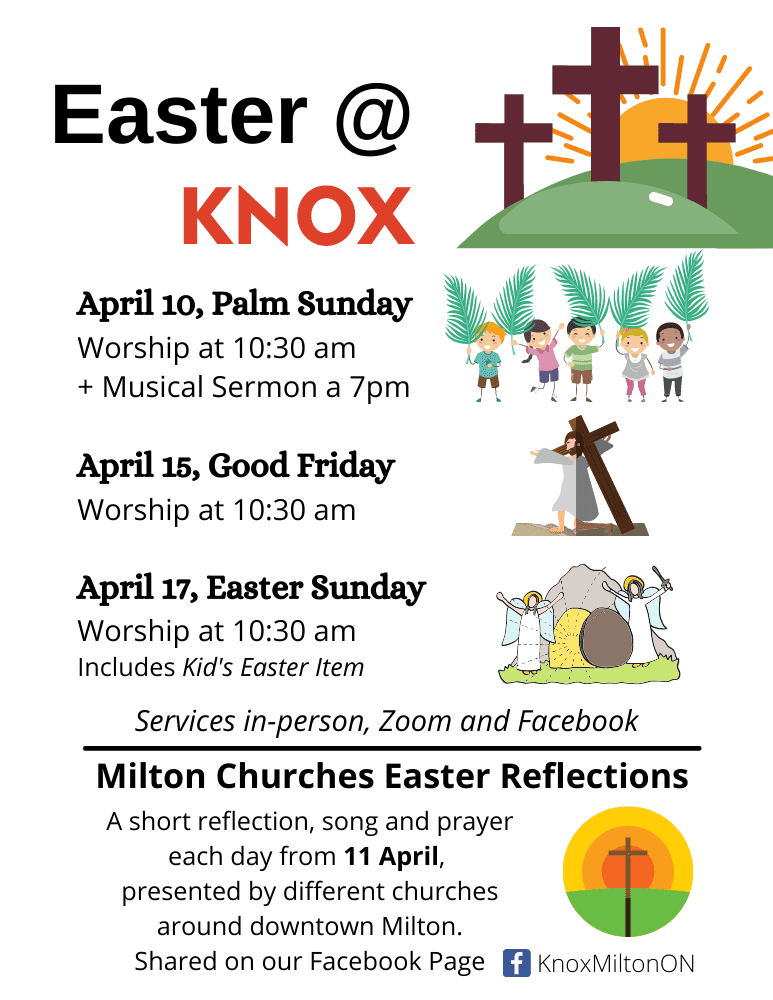 Easter 2022 Knox Knox Presbyterian Church Milton